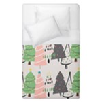 Christmas Trees Icons Duvet Cover (Single Size)
