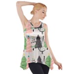 Christmas Trees Icons Side Drop Tank Tunic