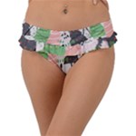 Christmas Trees Icons Frill Bikini Bottoms