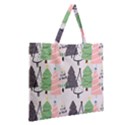 Zipper Large Tote Bag 