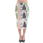 Christmas Trees Icons Midi Pencil Skirt