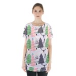 Christmas Trees Icons Skirt Hem Sports Top