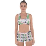 Christmas Trees Icons Racerback Boyleg Bikini Set
