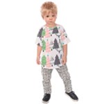 Christmas Trees Icons Kids  Raglan T-Shirt
