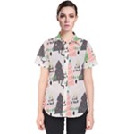 Christmas Trees Icons Women s Short Sleeve Shirt