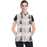 Christmas Trees Icons Women s Puffer Vest