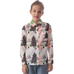 Christmas Trees Icons Kids  Long Sleeve Shirt