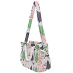 Christmas Trees Icons Rope Handles Shoulder Strap Bag