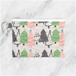 Christmas Trees Icons Canvas Cosmetic Bag (Medium)