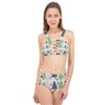 Christmas Trees Icons Cage Up Bikini Set