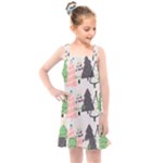 Christmas Trees Icons Kids  Overall Dress