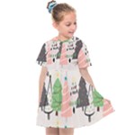 Christmas Trees Icons Kids  Sailor Dress