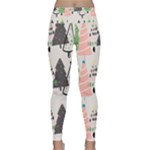 Christmas Trees Icons Lightweight Velour Classic Yoga Leggings