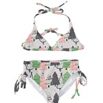 Christmas Trees Icons Kids  Classic Bikini Set