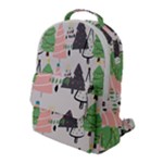 Christmas Trees Icons Flap Pocket Backpack (Large)