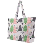 Christmas Trees Icons Simple Shoulder Bag