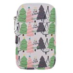 Christmas Trees Icons Waist Pouch (Small)