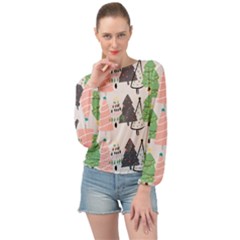 Banded Bottom Chiffon Top 
