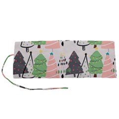 Christmas Trees Icons Roll Up Canvas Pencil Holder (S) from ArtsNow.com