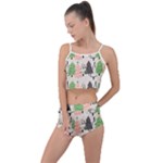 Christmas Trees Icons Summer Cropped Co-Ord Set