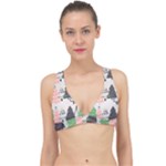 Christmas Trees Icons Classic Banded Bikini Top