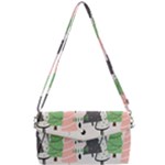 Christmas Trees Icons Removable Strap Clutch Bag