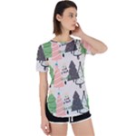 Christmas Trees Icons Perpetual Short Sleeve T-Shirt