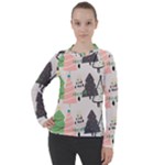 Christmas Trees Icons Women s Pique Long Sleeve T-Shirt