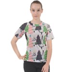 Christmas Trees Icons Women s Sport Raglan T-Shirt