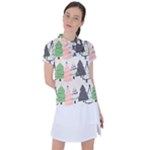 Christmas Trees Icons Women s Polo T-Shirt