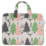 Christmas Trees Icons MacBook Pro 16  Double Pocket Laptop Bag 