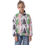 Christmas Trees Icons Kids  Half Zip Hoodie