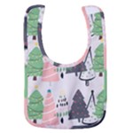 Christmas Trees Icons Baby Bib