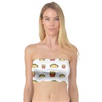 Fries Taco Pattern Fast Food Bandeau Top