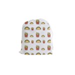 Fries Taco Pattern Fast Food Drawstring Pouch (Small)