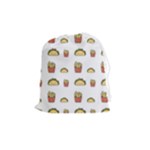 Fries Taco Pattern Fast Food Drawstring Pouch (Medium)