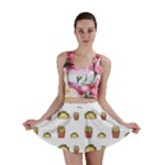 Fries Taco Pattern Fast Food Mini Skirt