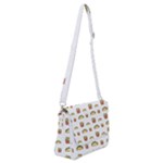 Fries Taco Pattern Fast Food Shoulder Bag with Back Zipper