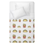 Fries Taco Pattern Fast Food Duvet Cover (Single Size)