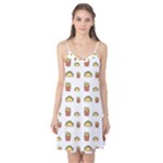 Fries Taco Pattern Fast Food Camis Nightgown 