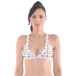 Fries Taco Pattern Fast Food Plunge Bikini Top