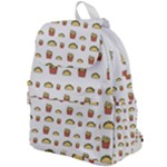 Fries Taco Pattern Fast Food Top Flap Backpack