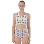 Fries Taco Pattern Fast Food Racer Back Bikini Set
