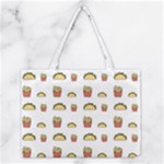 Fries Taco Pattern Fast Food Medium Tote Bag