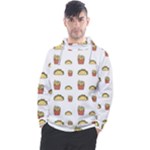 Fries Taco Pattern Fast Food Men s Pullover Hoodie