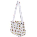 Fries Taco Pattern Fast Food Rope Handles Shoulder Strap Bag