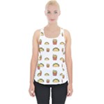 Fries Taco Pattern Fast Food Piece Up Tank Top
