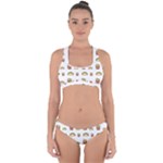 Fries Taco Pattern Fast Food Cross Back Hipster Bikini Set