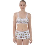Fries Taco Pattern Fast Food Perfect Fit Gym Set