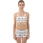 Fries Taco Pattern Fast Food Back Web Gym Set